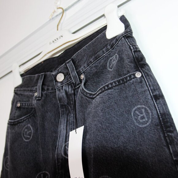 BNWT SS22 MARTINE ROSE ALL OVER LOGO JEANS XS - Picture 4 of 14